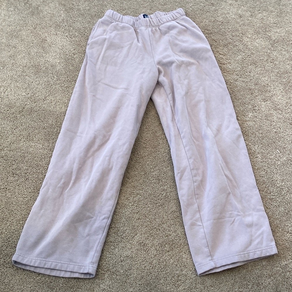 gap fleece sweatpants dusty mauve size small